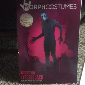 Morph suit eyeless jack costume adult medium